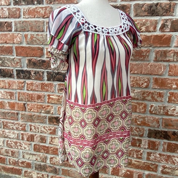 Romeo & Juliet Couture chevron floral tunic / S / Excellent condition - Picture 3 of 10
